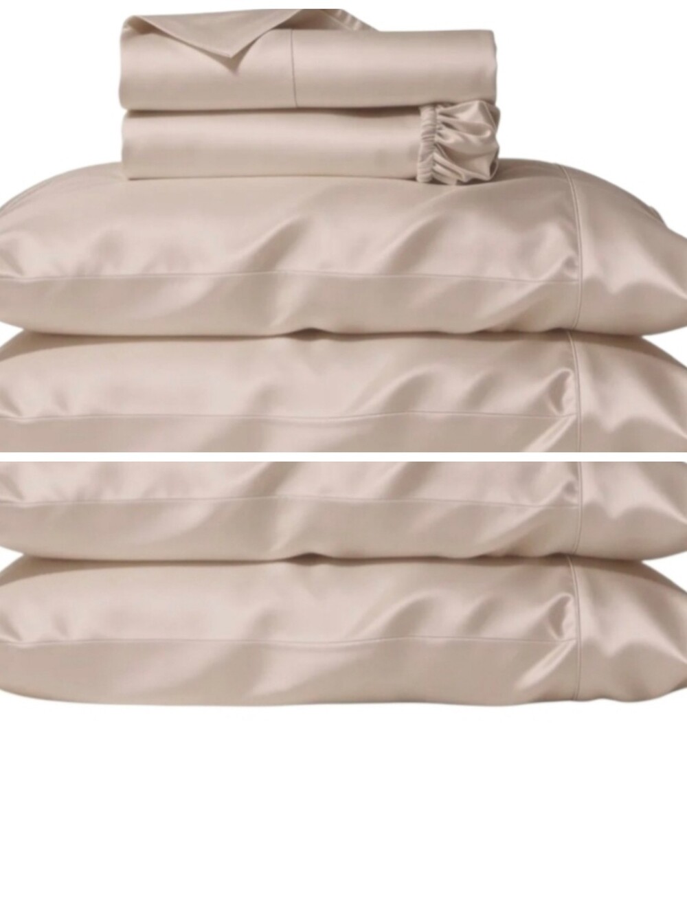 King Size 6-Piece Sheet Set Golden Beige NEW